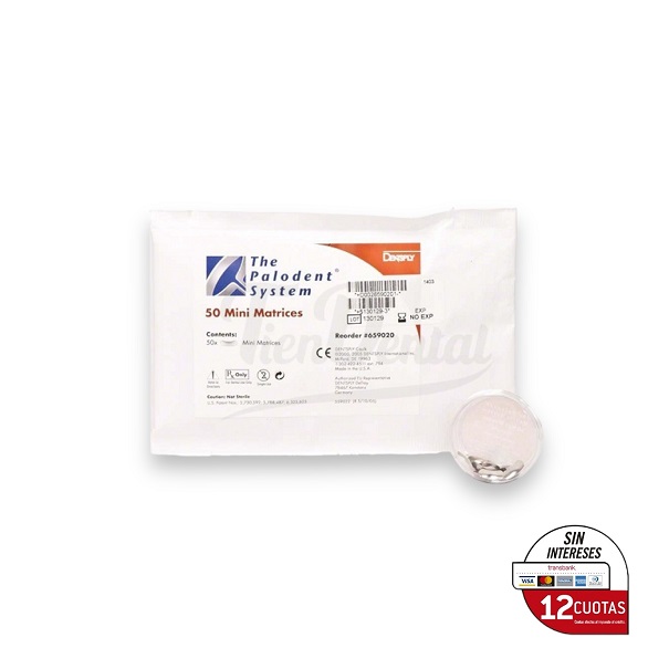 Palodent 50 Mini Matrices Dentsply.