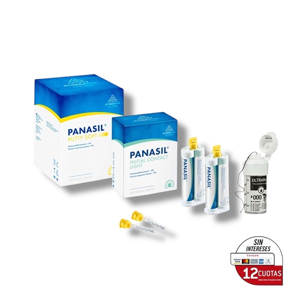 ¡Promo! Silicona Panasil Putty + Panasil Light + Hilo retractor Ultrapak ” A elección”