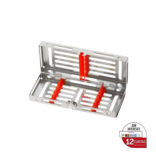 Bandeja Tray Gammafix red 5 Iinstrumentos. Coricama – Italy.