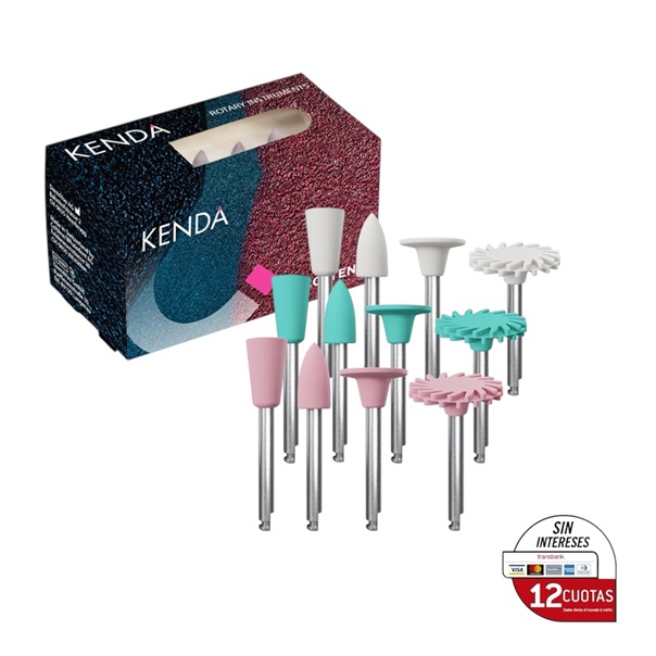 Kenda Kit Pulidores de Resina CGI Surtido 12 Unidades.