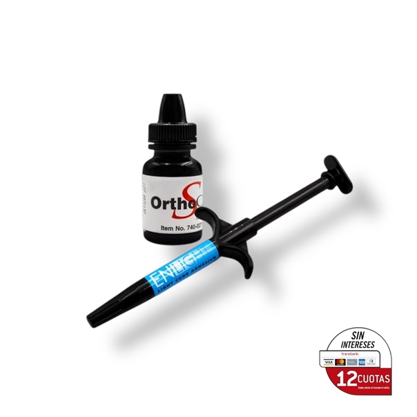 Kit Resina Enlight Jeringa 4grs. + Ortho Solo 5ml. Ormco. Fecha Venc. 06-2026
